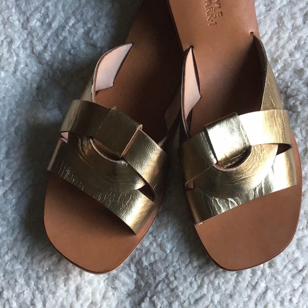 Style Park 1 Gold Women's Sandals - Picture 3 of 6